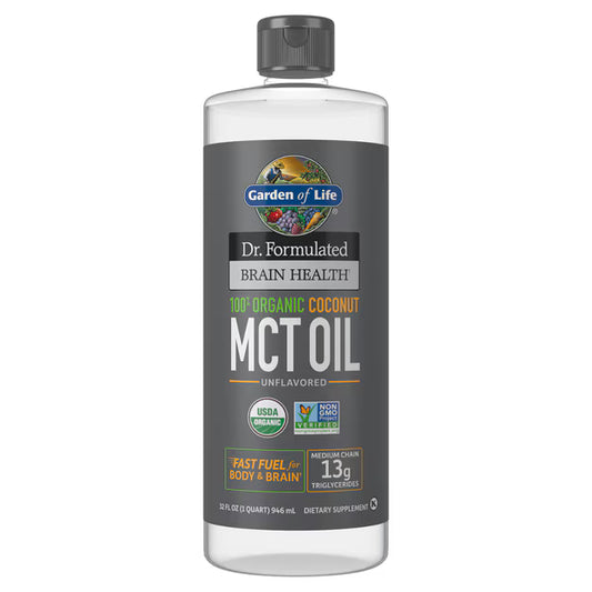 GARDEN OF LIFE DR. FORMULATED BRAIN COCONUT MCT OIL