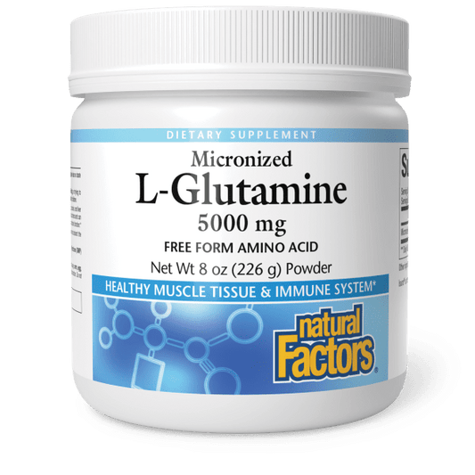 NATURAL FACTORS L-GLUTAMINE 5000 PWDR 8OZ