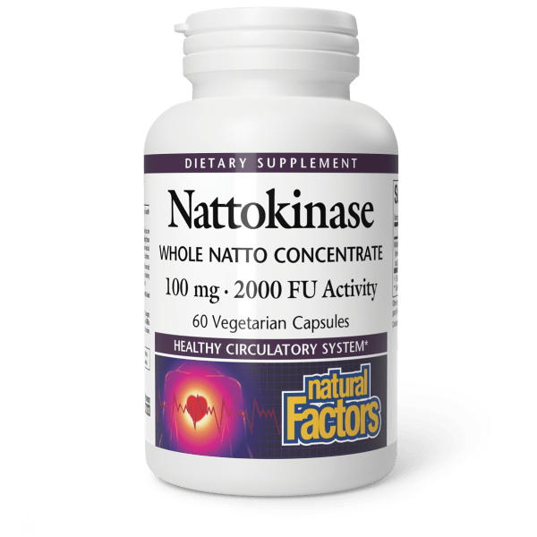 NATURAL FACTORS NATTOKINASE 100 MG 60 VEG CAPSULES