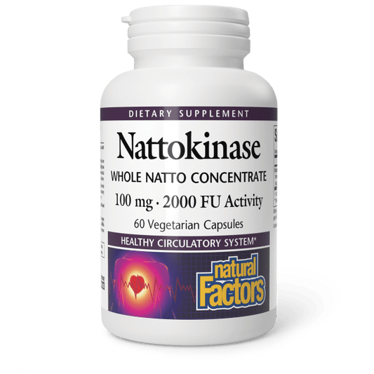 NATURAL FACTORS NATTOKINASE 100 MG 60 VEG CAPSULES