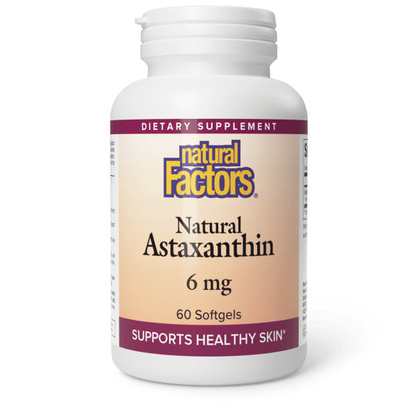 NATURAL FACTORS ASTAXANTHIN PLUS 6MG 60SOFTGELS