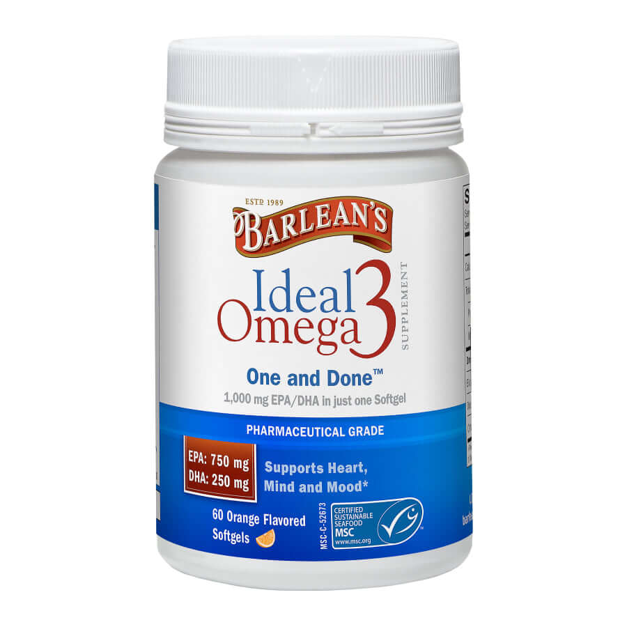 BARLEAN'S IDEAL OMEGA 1000MG 60CT
