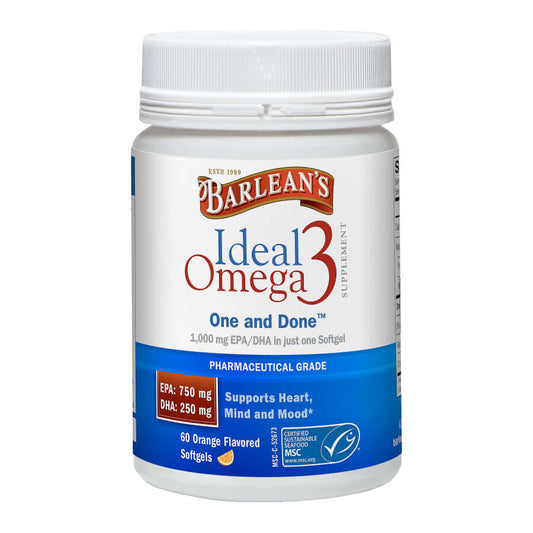 BARLEAN'S IDEAL OMEGA 1000MG 60CT