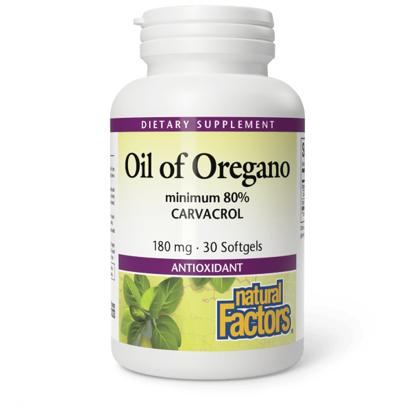 NATURAL FACTORS OIL OF OREGANO 30 SOFTGEL