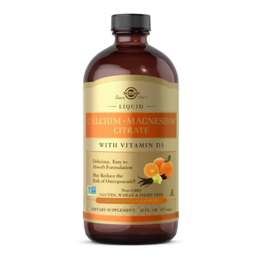 Solgar Calcium Magnesium Citrate W/Vitamin D3 Orange Vanila 16 Oz