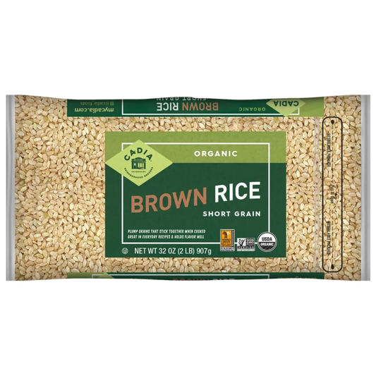 CADIA ORGANIC SHORT GRAIN BROWN RICE 2LB