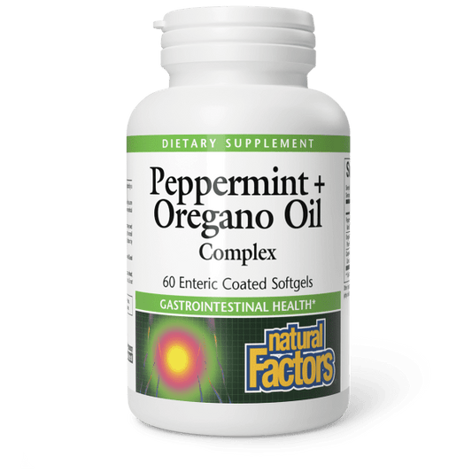 NATURAL FACTORS PEPPERMINT +OREGANO OIL SOFTGEL