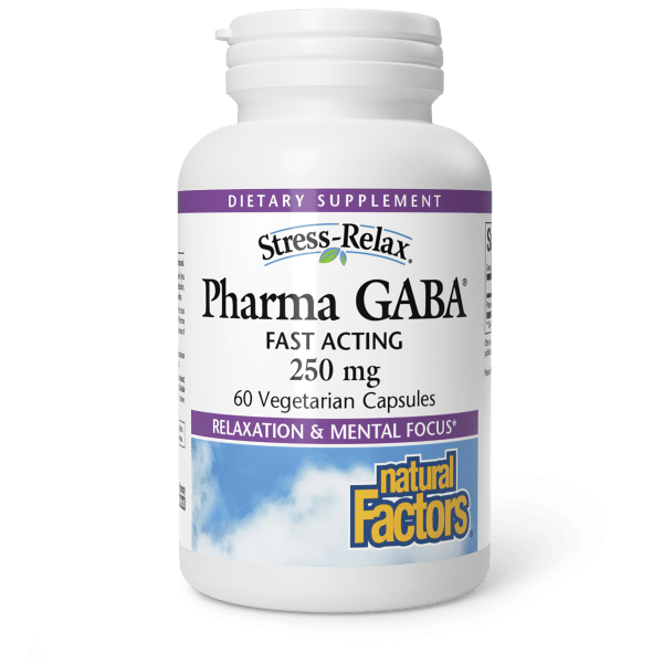 NATURAL FACTORS PHARMA GABA 250MG 60 VEG CAPSULES