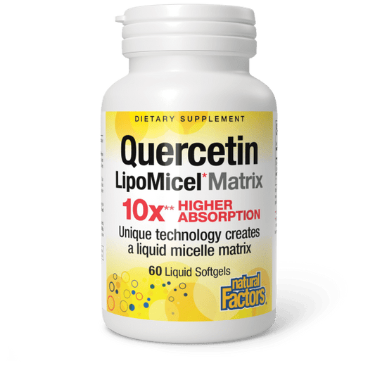 NATURAL FACTORS QUERCETIN LIPO MICEL MATRIX 60 SOFTGELS