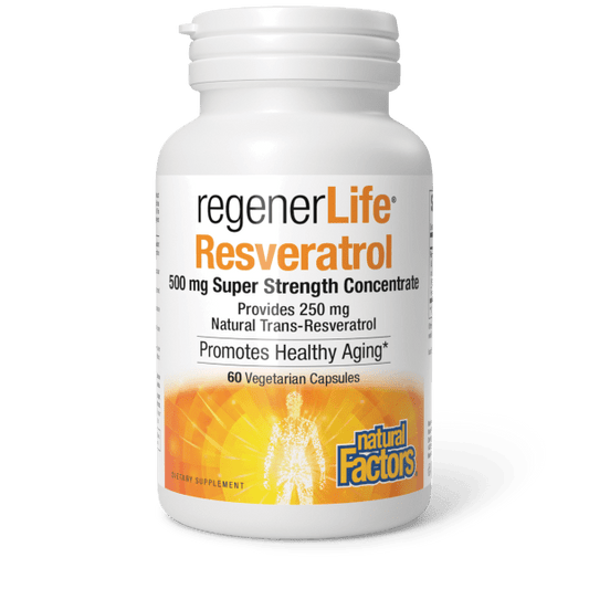 NATURAL FACTORS RESVERATROL 500 MG 60 VEG CAPSULES