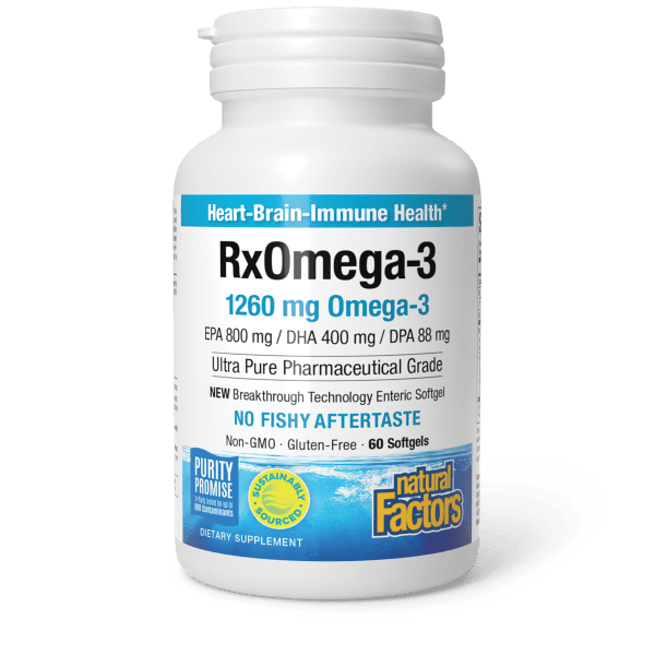 NATURAL FACTORS RX OMEGA-3 60 SOFTGELS