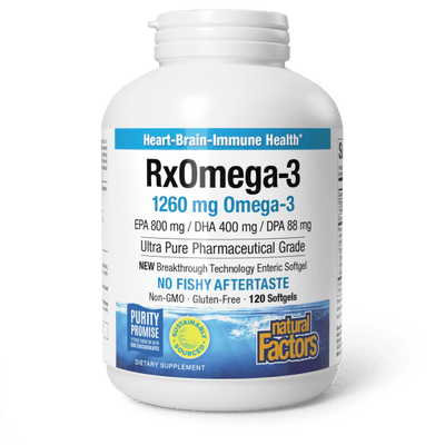 NATURAL FACTORS RX OMEGA-3 FACTORS GELS