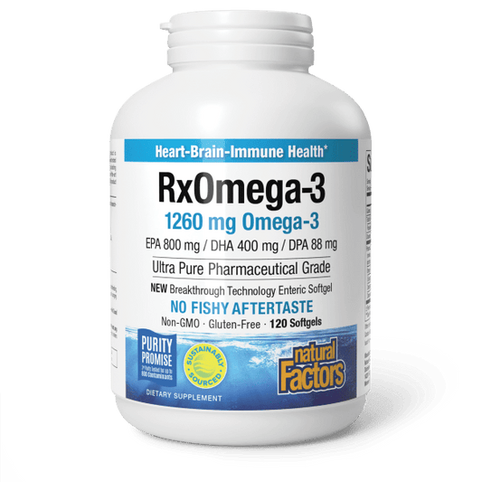 NATURAL FACTORS RX OMEGA-3 FACTORS GELS