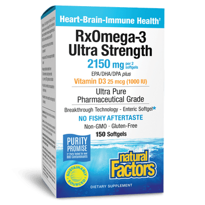 NATURAL FACTORS RX-OMEGA 3 1DAILY VITAMIN-D3