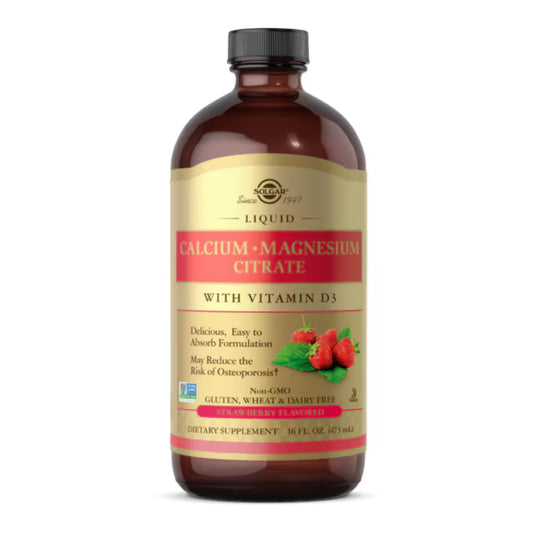 Solgar Calcium Magnesium Citrate W/Vitamin D3 Strawberry 16Oz