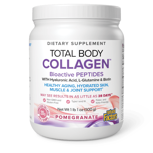 NATURAL FACTORS TOTAL BODY COLLAGEN POMEGRANATE 500G