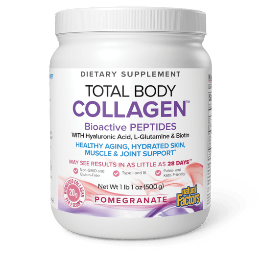 NATURAL FACTORS TOTAL BODY COLLAGEN POMEGRANATE 500G
