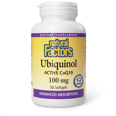 NATURAL FACTORS UBIQUINOL COQ10 100MG 30SG