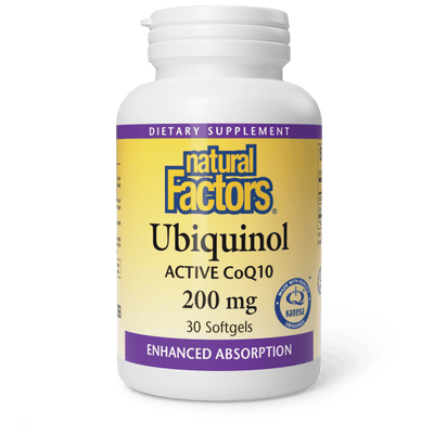 NATURAL FACTORS UBIQUINOL COQ10 200MG 30SG