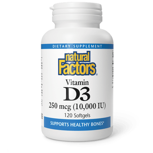 NATURAL FACTORS VIT D3 10,000IU 120SGELS