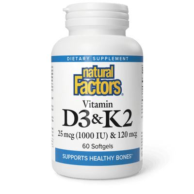 NATURAL FACTORS VIT D3&K2 60SGELS