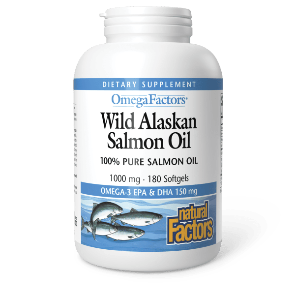 NATURAL FACTORS WILD SALMON OIL 1000MG (C) SG